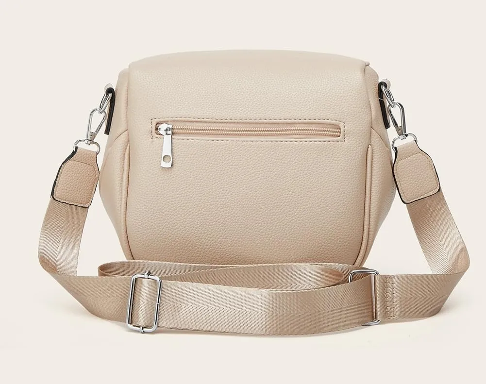 Womens Vintage Vegan Leather Shoulder Bag Small Crossbody Sling Purse Handbags Chest Satchels