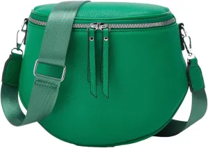 Womens Vintage Vegan Leather Shoulder Bag Small Crossbody Sling Purse Handbags Chest Satchels