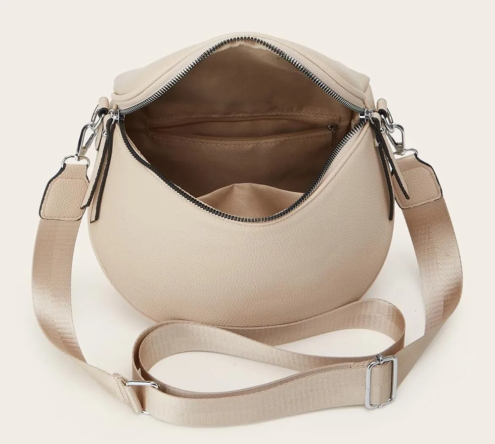 Womens Vintage Vegan Leather Shoulder Bag Small Crossbody Sling Purse Handbags Chest Satchels