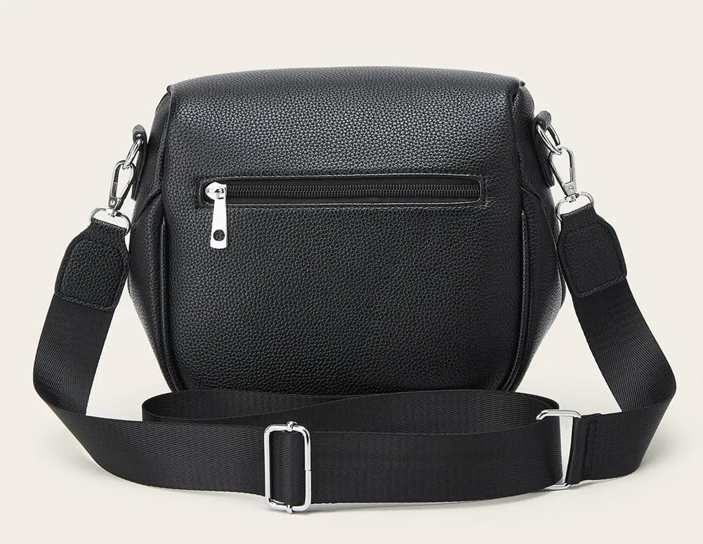 Womens Vintage Vegan Leather Shoulder Bag Small Crossbody Sling Purse Handbags Chest Satchels