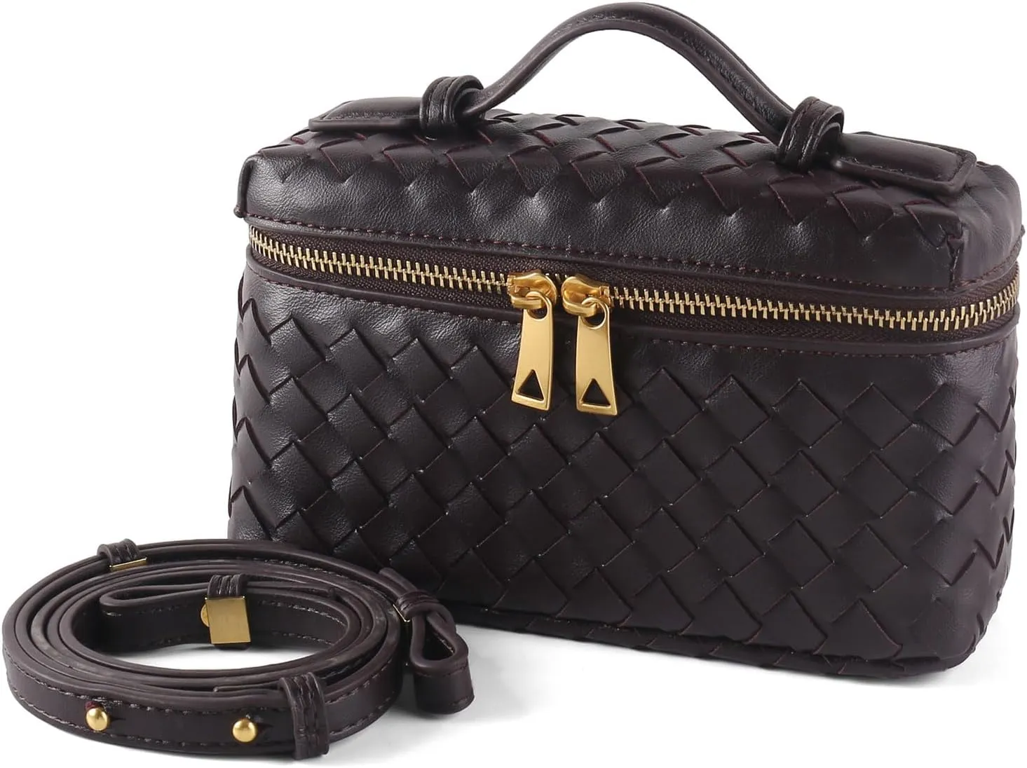 Woven Shoulder Bags for Women, Crossbody Bag Cute Satchels Clutch Purses Top-Handle Tote Handbag