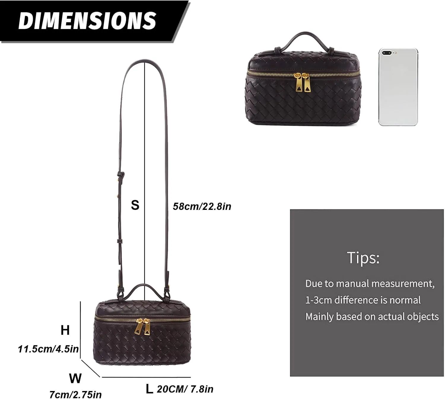 Woven Shoulder Bags for Women, Crossbody Bag Cute Satchels Clutch Purses Top-Handle Tote Handbag